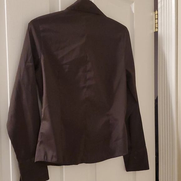 Brown Beechers Brook Stretch Collared Blouse - Picture 2 of 3